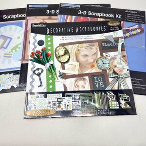 Paperbilities Scrapbook Kit Bundle Heritage Decorative Accessories 1000+ Pieces